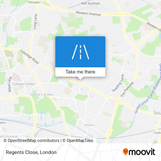 Regents Close map
