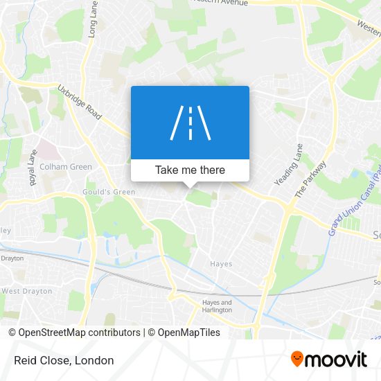 Reid Close map
