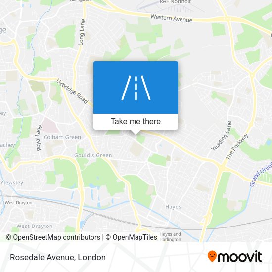 Rosedale Avenue map