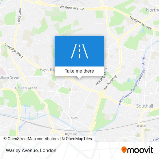 Warley Avenue map