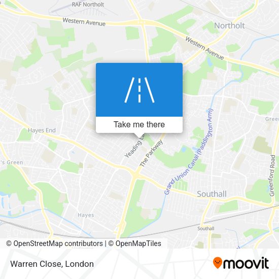 Warren Close map