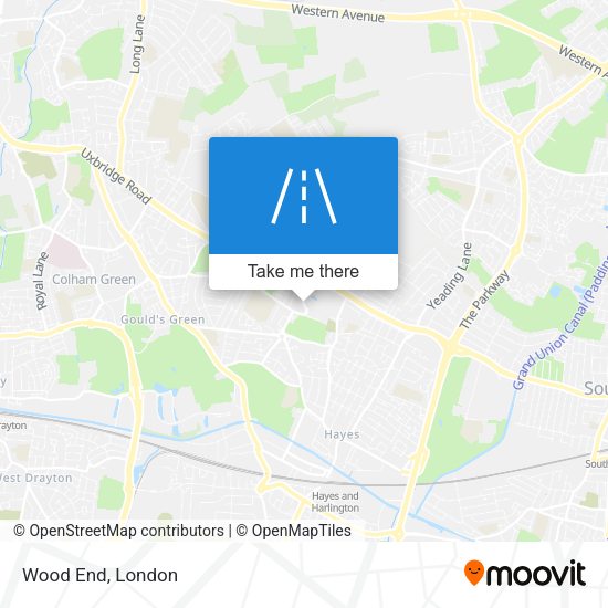 Wood End map