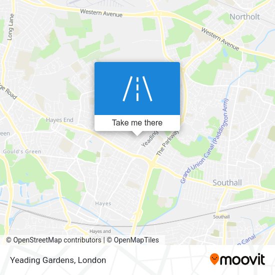 Yeading Gardens map