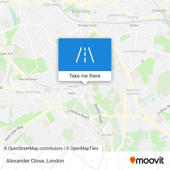 Alexander Close map