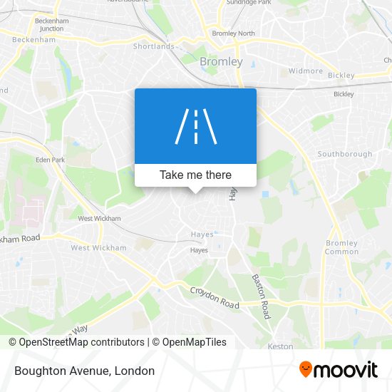 Boughton Avenue map