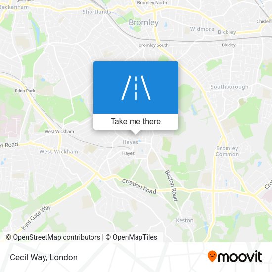 Cecil Way map