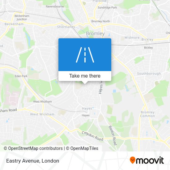 Eastry Avenue map