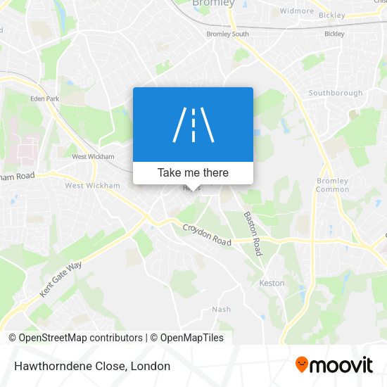 Hawthorndene Close map