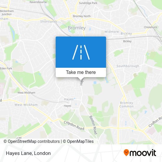 Hayes Lane map