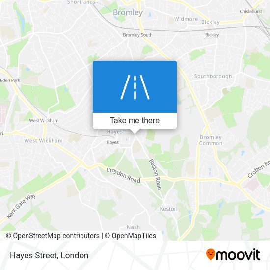 Hayes Street map