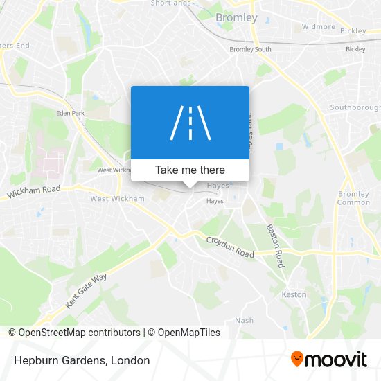 Hepburn Gardens map
