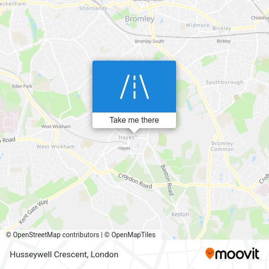 Husseywell Crescent map