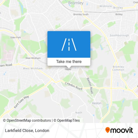 Larkfield Close map
