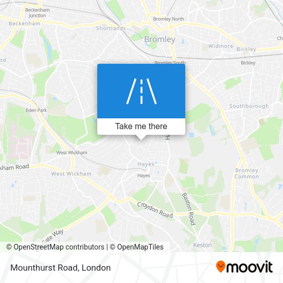 Mounthurst Road map