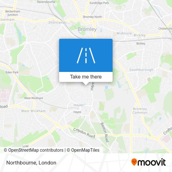 Northbourne map
