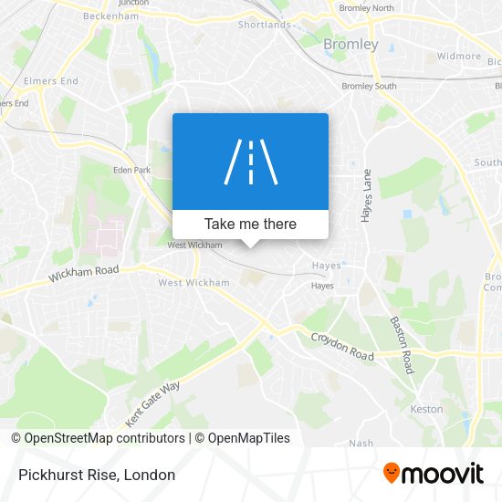 Pickhurst Rise map