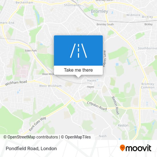 Pondfield Road map