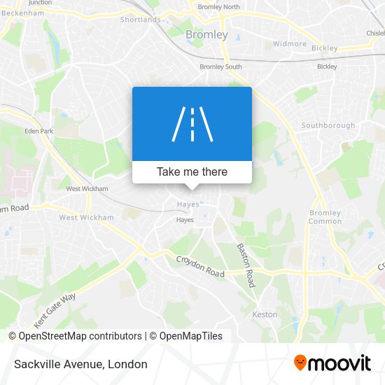 Sackville Avenue map