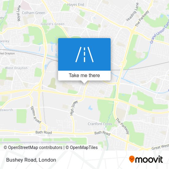 Bushey Road map