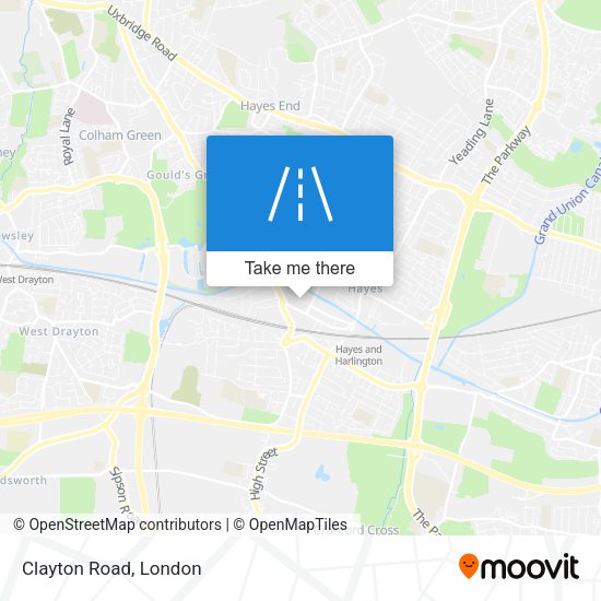 Clayton Road map