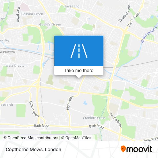 Copthorne Mews map