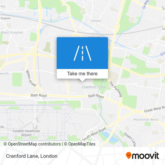 Cranford Lane map