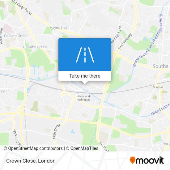 Crown Close map