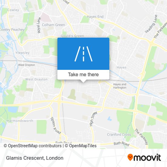 Glamis Crescent map