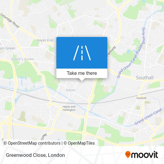 Greenwood Close map