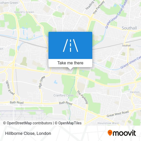 Hillborne Close map