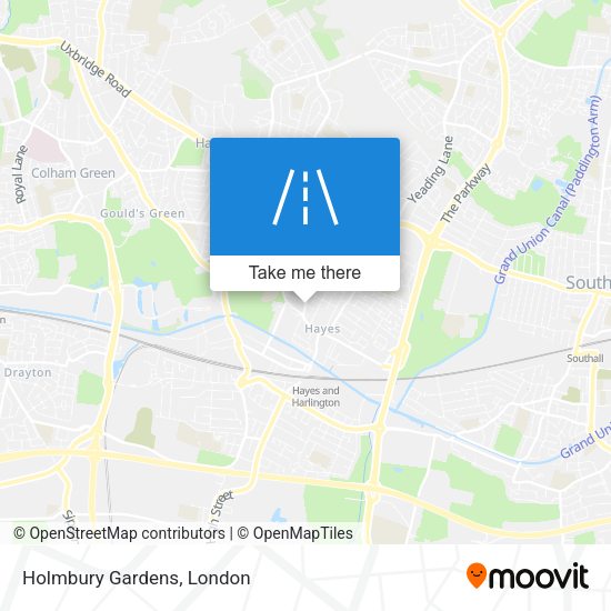 Holmbury Gardens map