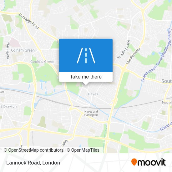 Lannock Road map