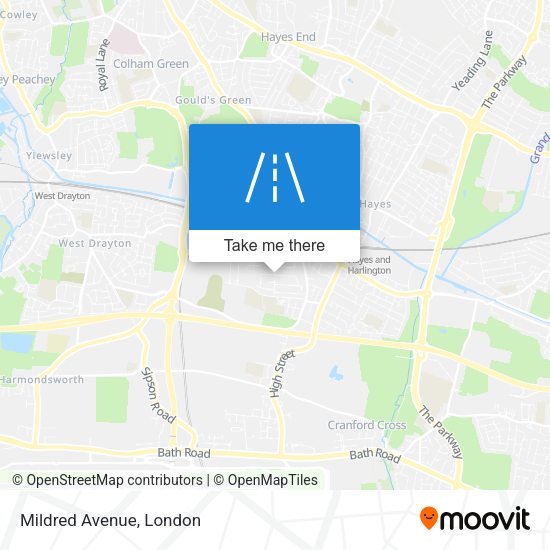 Mildred Avenue map