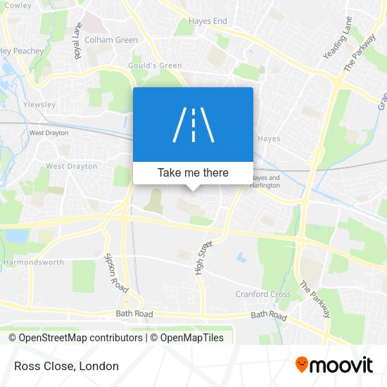 Ross Close map