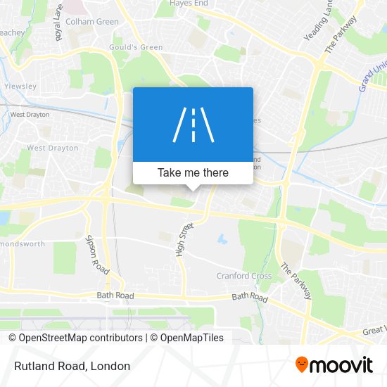 Rutland Road map