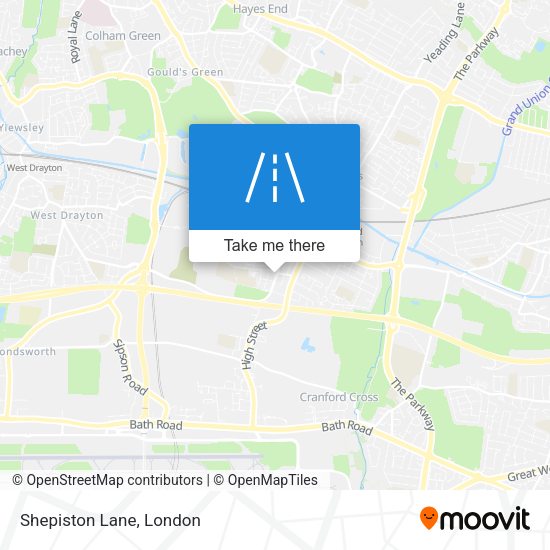 Shepiston Lane map