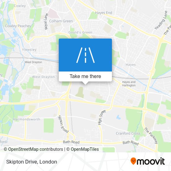 Skipton Drive map