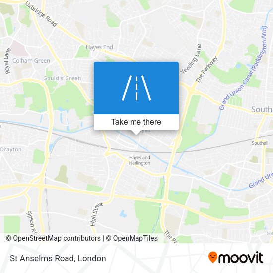 St Anselms Road map