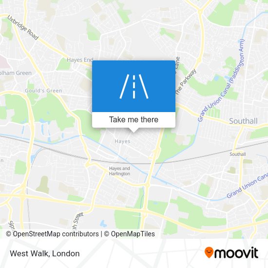 West Walk map