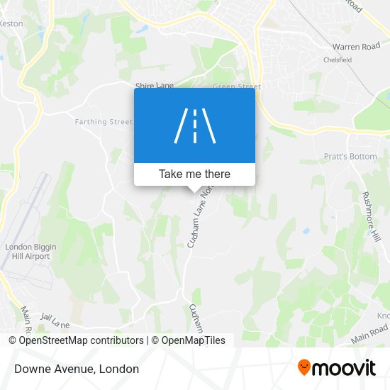 Downe Avenue map