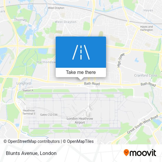 Blunts Avenue map