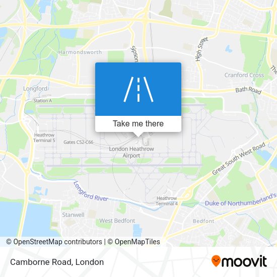 Camborne Road map