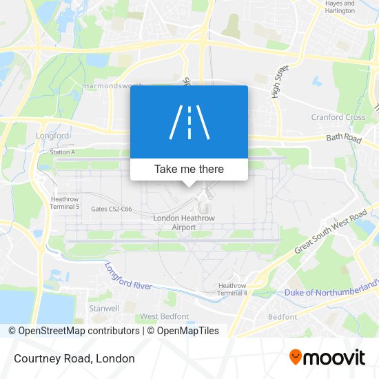 Courtney Road map