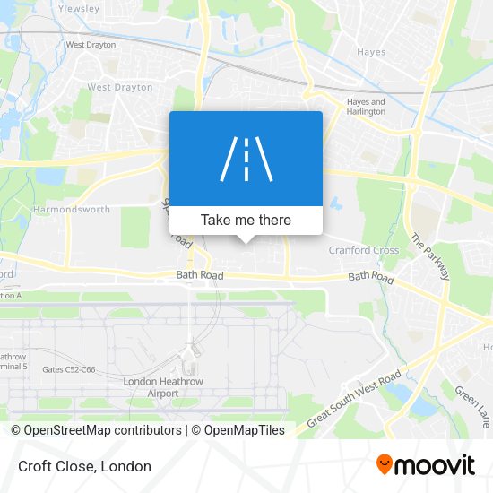 Croft Close map