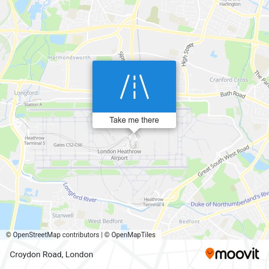 Croydon Road map