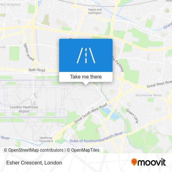 Esher Crescent map