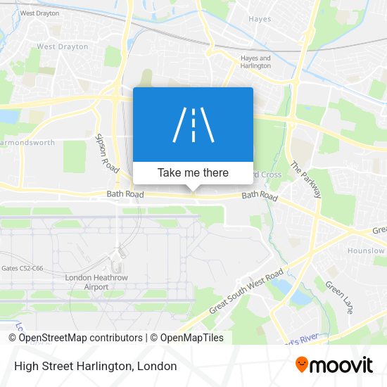 High Street Harlington map
