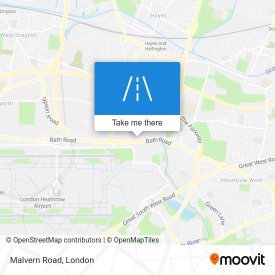 Malvern Road map