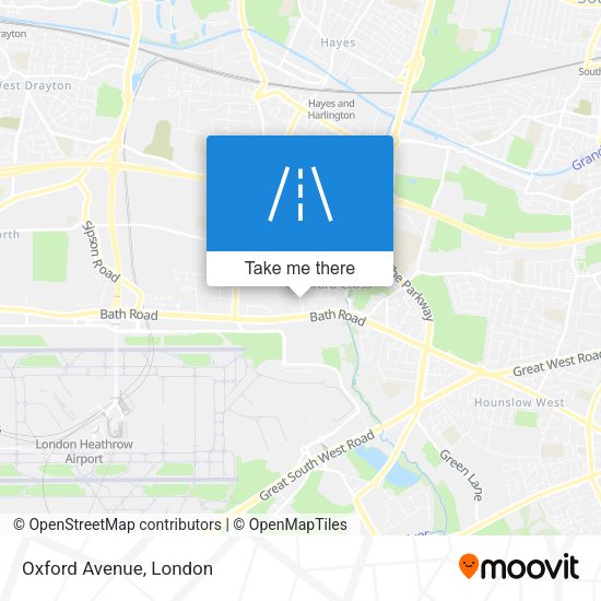 Oxford Avenue map