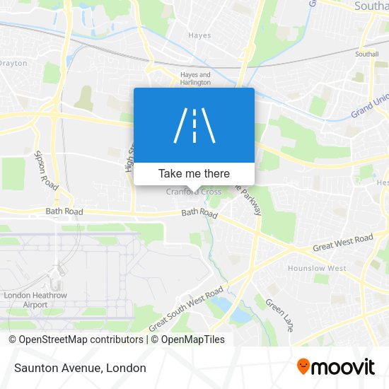 Saunton Avenue map